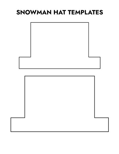 Snowman Hat Template