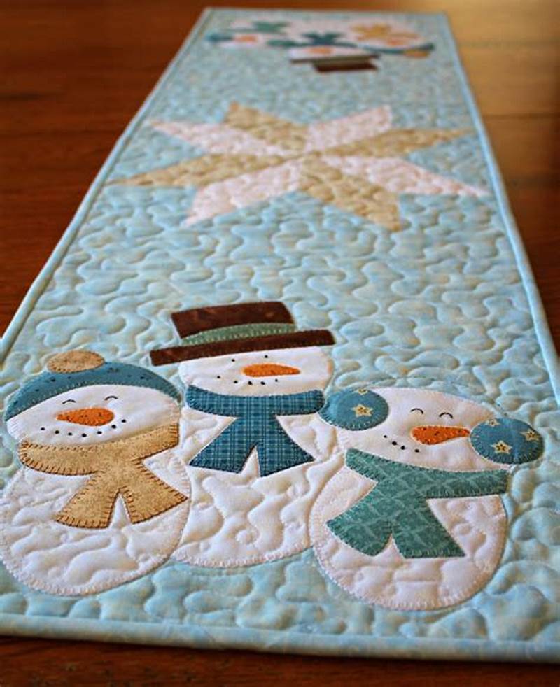 Snowman Table Runner Pattern