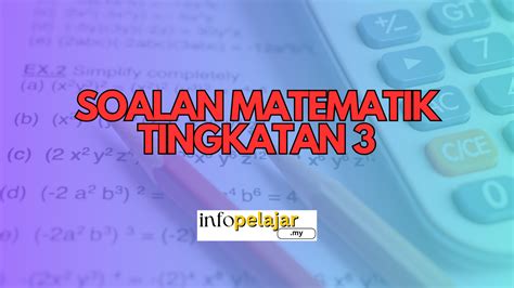 Soalan Dan Skema Jawapan Matematik Tingkatan 3 Image