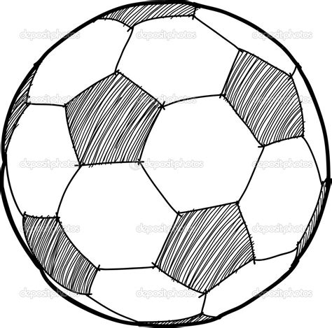 Soccer Ball Drawing Template