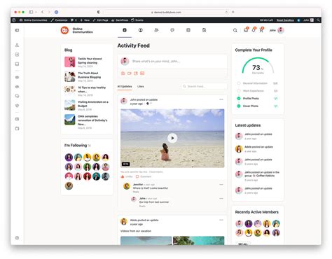 Social Network Website Template