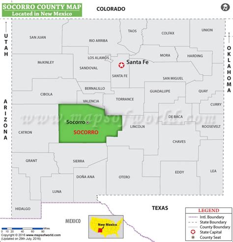 County New Mexico Map