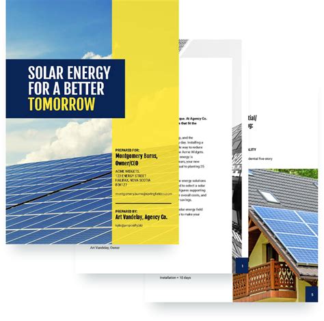 Solar Power Proposal Template