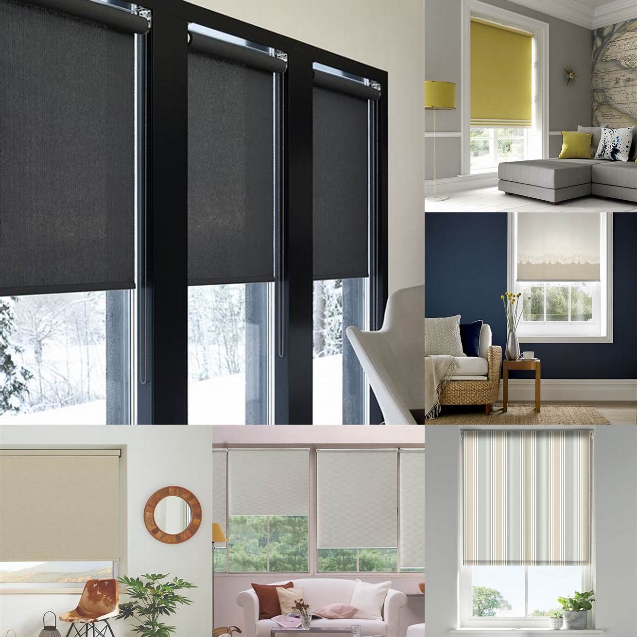 Solid Colors The most classic and versatile option for roller blinds as they match any decor style and create a clean and modern look