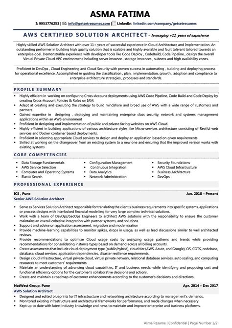 Solution Architect Resume Template