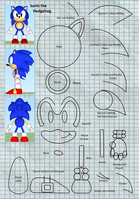 Sonic Cut Out Template