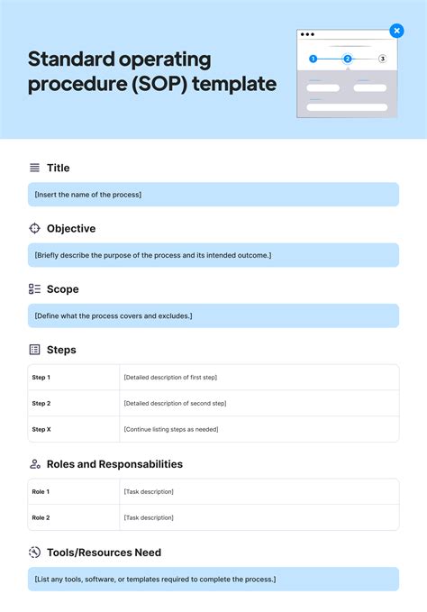 Sop Documentation Template