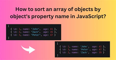 Sorting an array of objects by property values