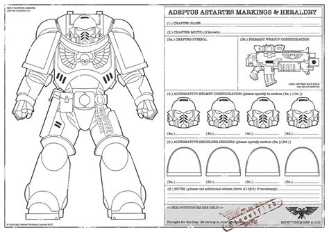 Space Marine Template