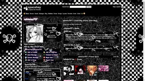 Spacehey Layout Template
