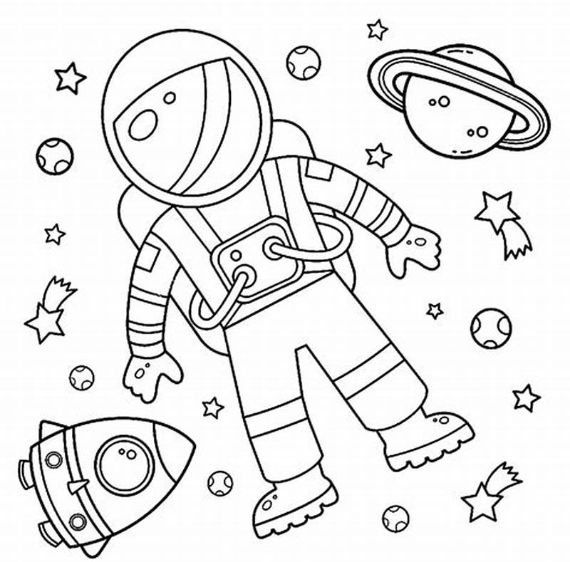 Spaceman Coloring Pages