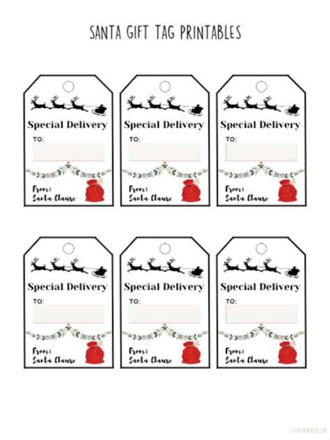 Special Delivery From Santa Free Printable