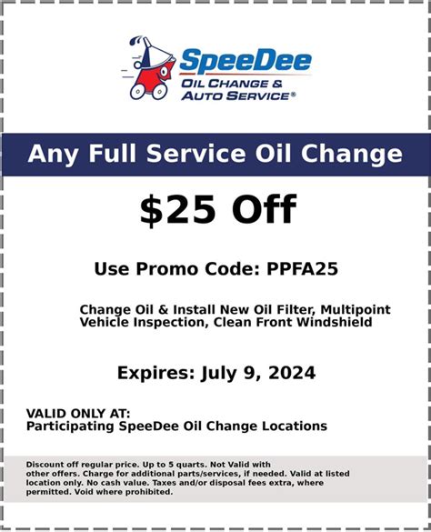 Speedee Smog Coupon $25 Printable