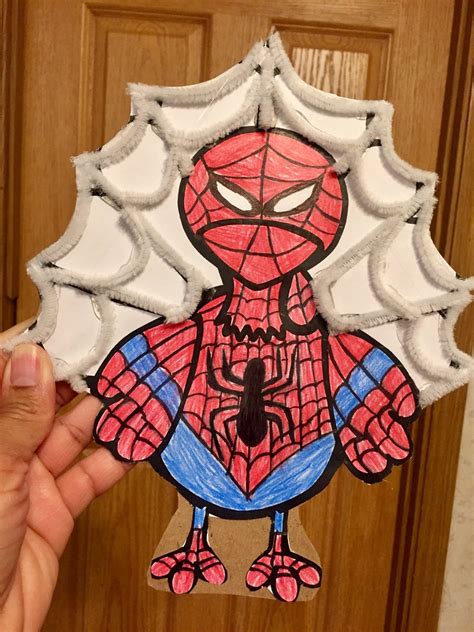 Spider Man Turkey In Disguise Template