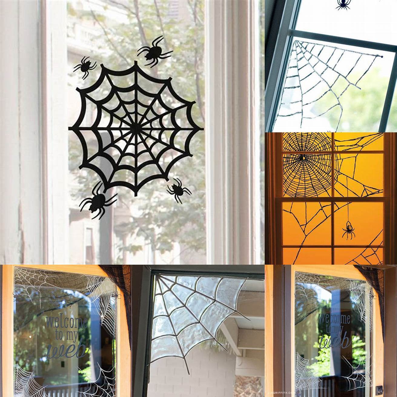 Spiderweb window clings