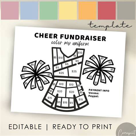 Sponsor My Cheer Uniform Template Free