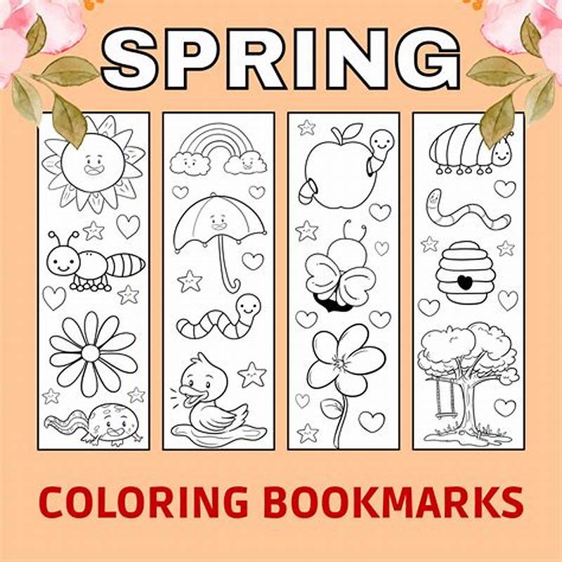 Spring Bookmarks Printable