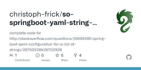 Spring Boot YAML configuration for a list of strings