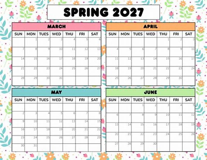 Spring Break Calendar For Colleges