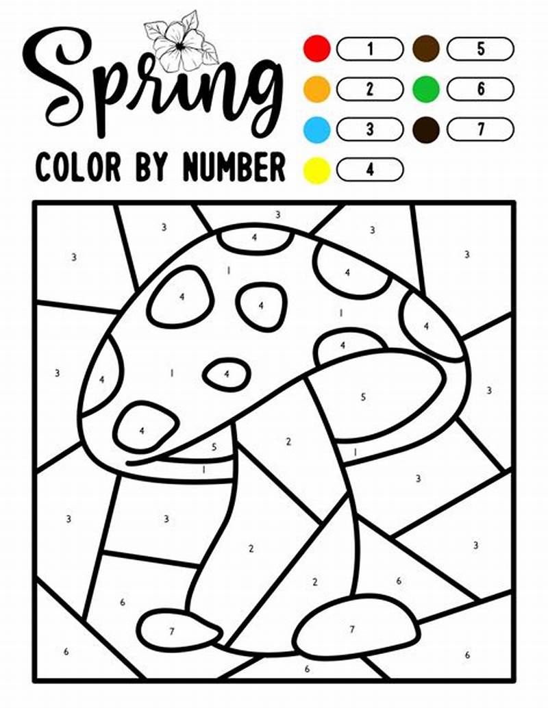 Spring Coloring Pages Color By Number