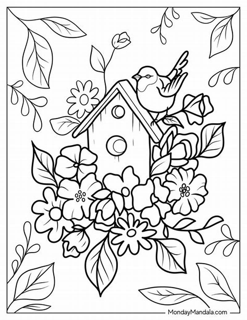Spring Coloring Pages For 4th Graders