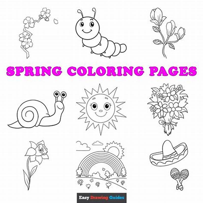 Spring Coloring Sheet Free Printable