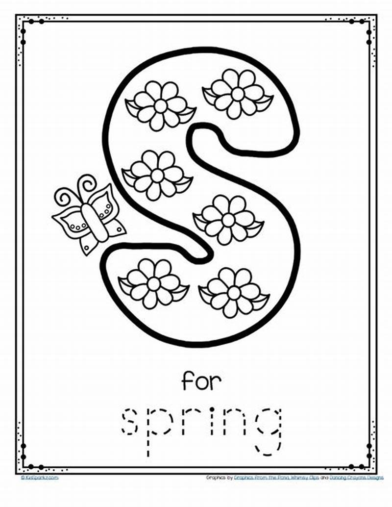 Spring Letters Printable