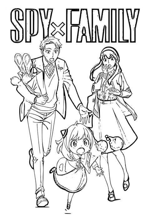 Spy X Family Printable Coloring Pages