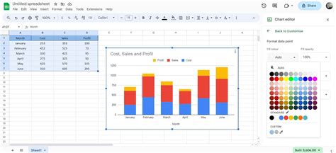 Stacked Column Chart Google Sheets
