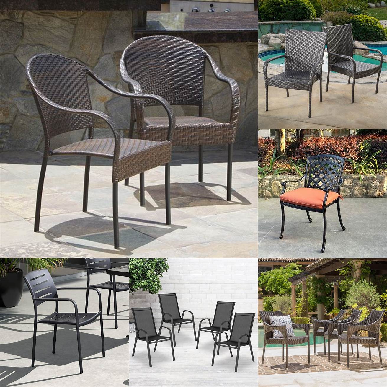 Stacking Patio Dining Chairs