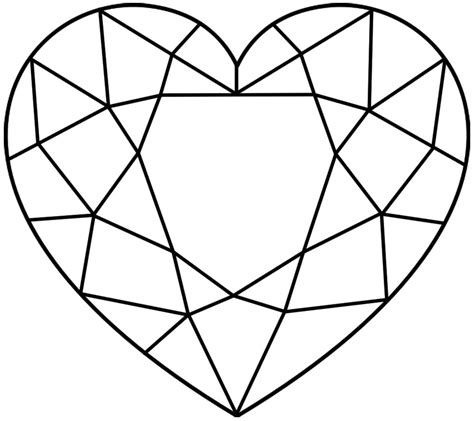 Stained Glass Heart Template