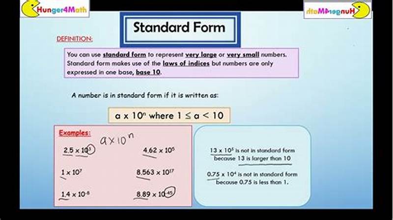 Standard Form Converting