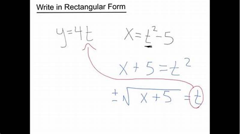 Standard Form Of Rectangular Equation