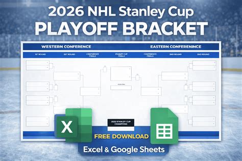 Stanley Cup Playoff Bracket Printable