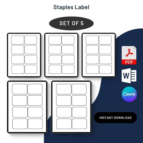 Staples Label Template