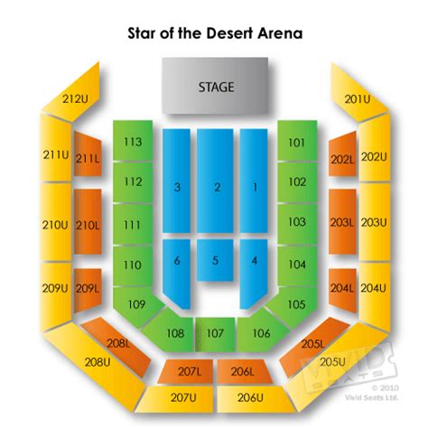 Star Of Desert Arena Seating Chart