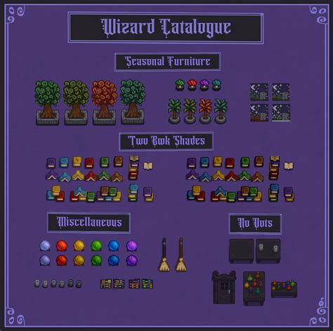 Stardew Wizard Catalogue