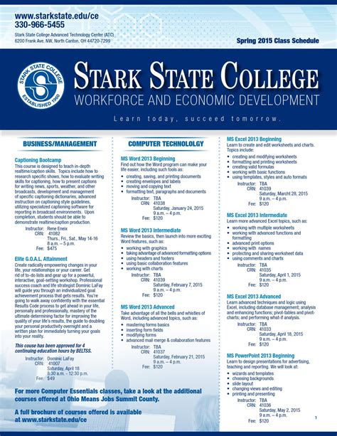 Stark State College Of Technology Course Catalog