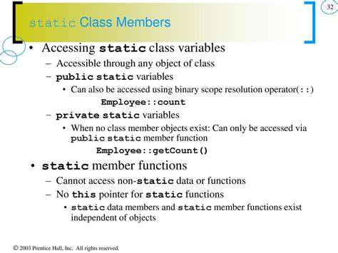 Static variables in member functions
