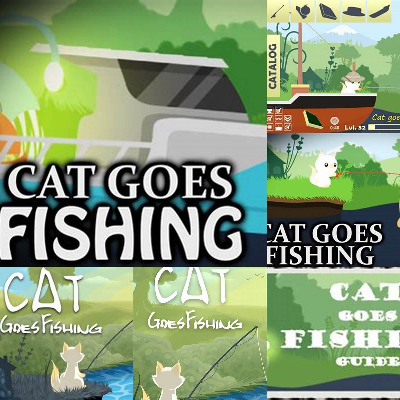 Step 1 Go to the Cat Goes Fishing website
