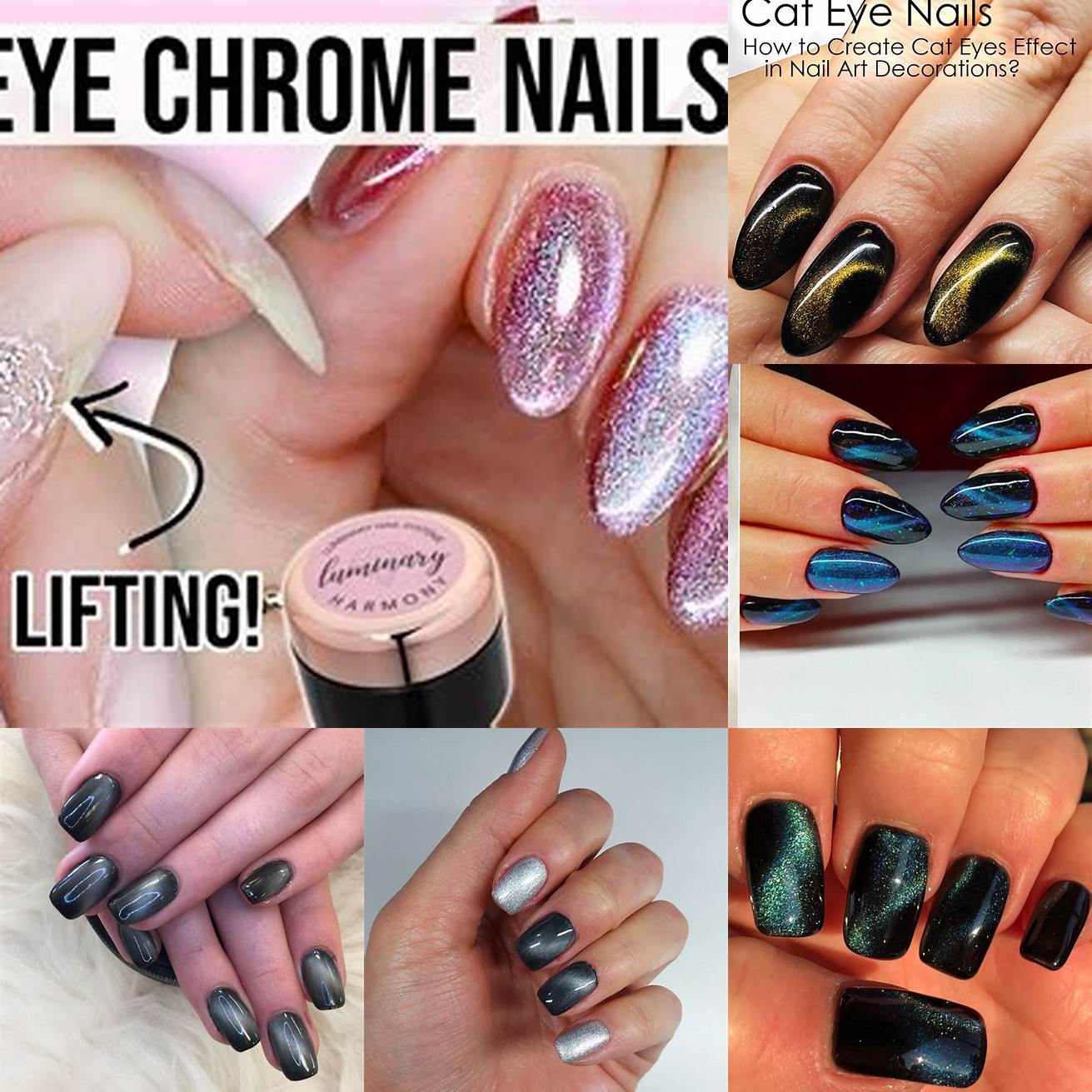 Step 2 Apply a coat of Cat Eye Nail Polish to your nails and let it dry for a few seconds