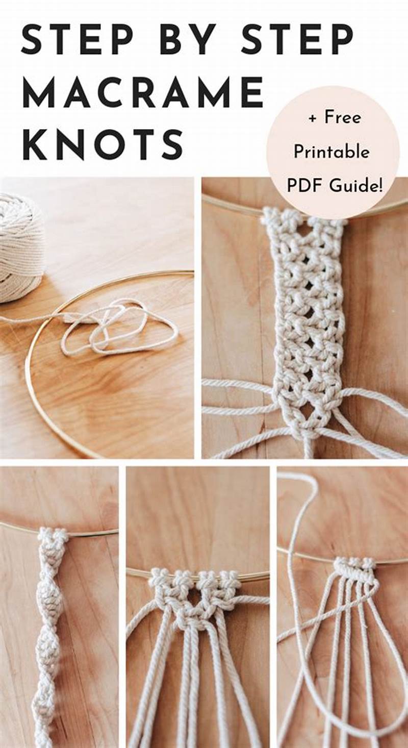 Step By Step Macrame Hoop Pattern