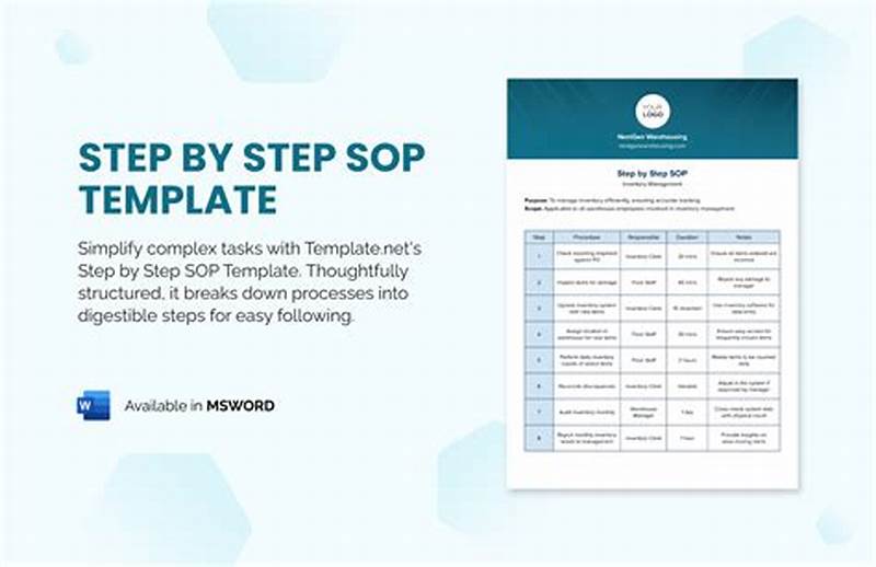 Step By Step Procedures Template