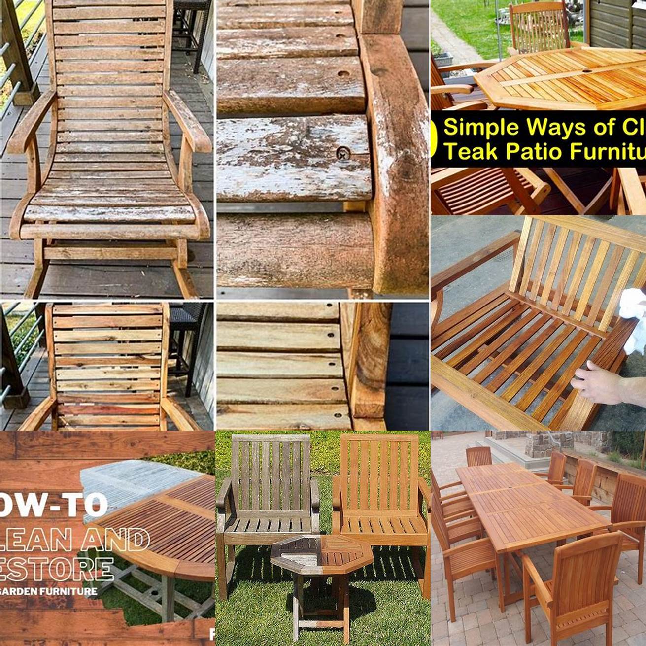 Steps for Caring for Teak Wood Furniture