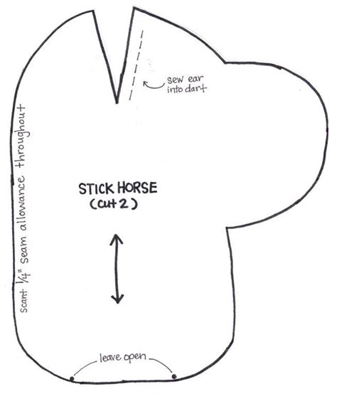 Stick Horse Template