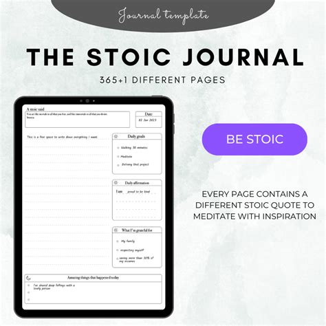 Stoic Journaling Template