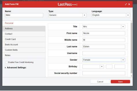 Stop LastPass filling out a form
