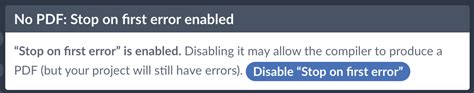 Stop on first error duplicate