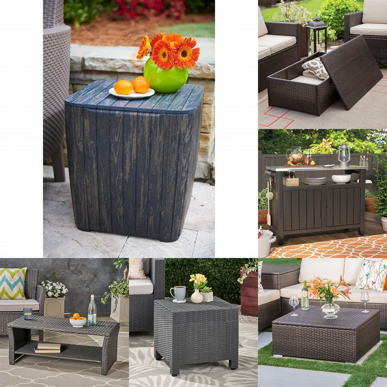 Storage Outdoor Table