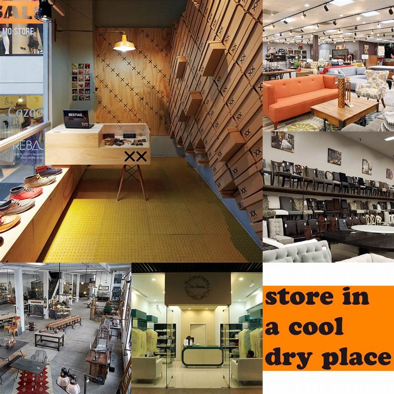 Store Furniture in Cool Dry Place